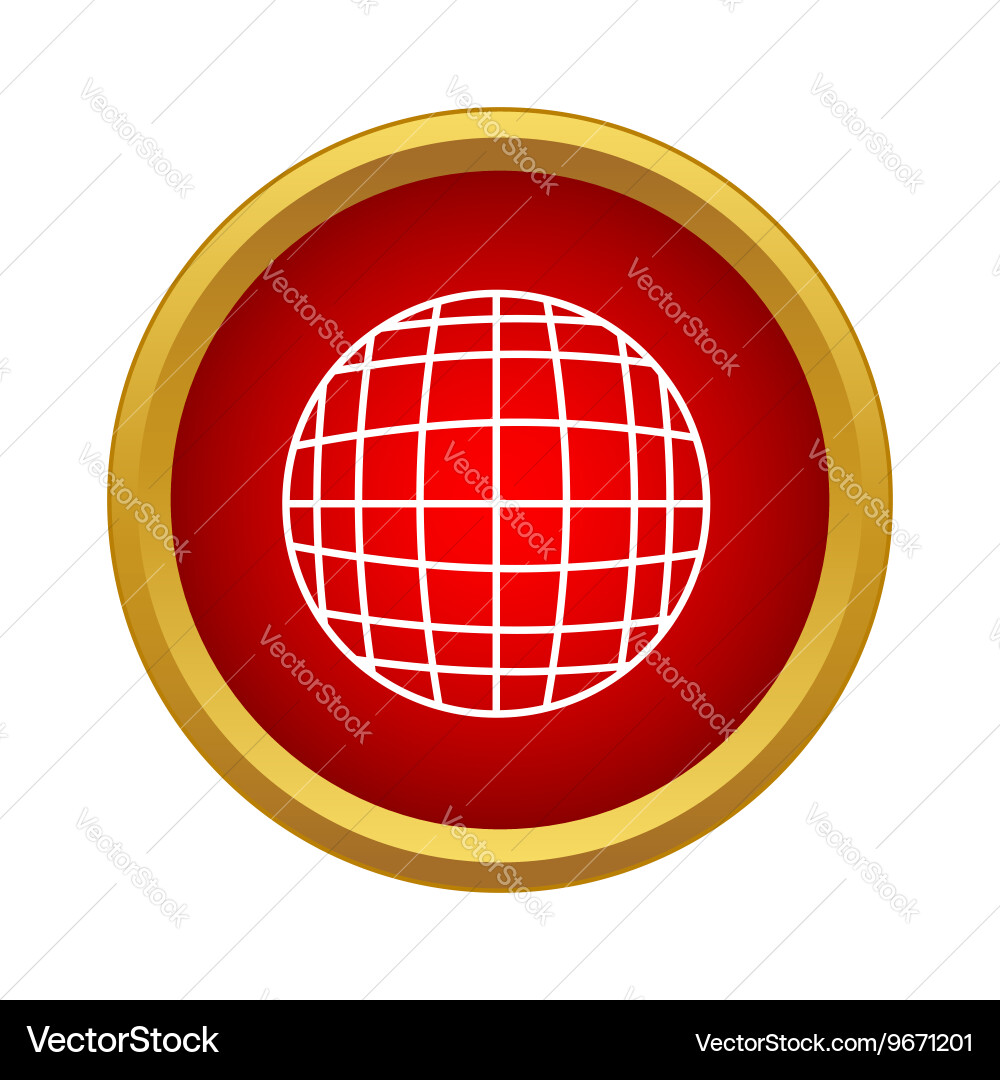 Globe icon in simple style Vector Image