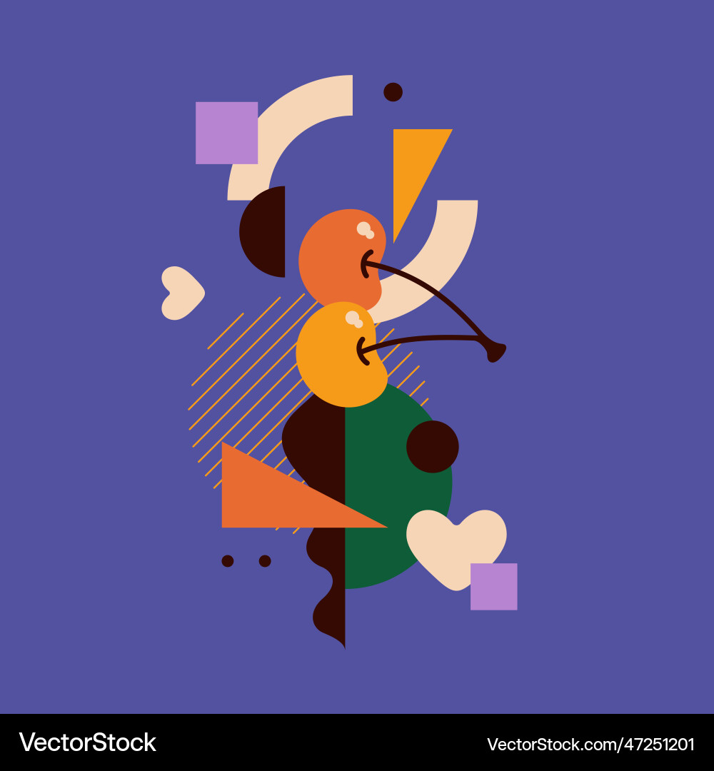 Graphics in a minimalistic style vector image