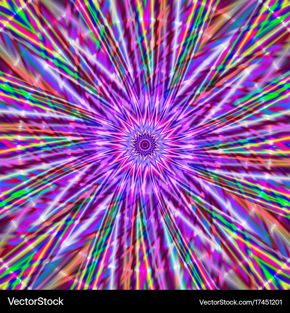 Kaleidoscopic Fractal Pattern vector image