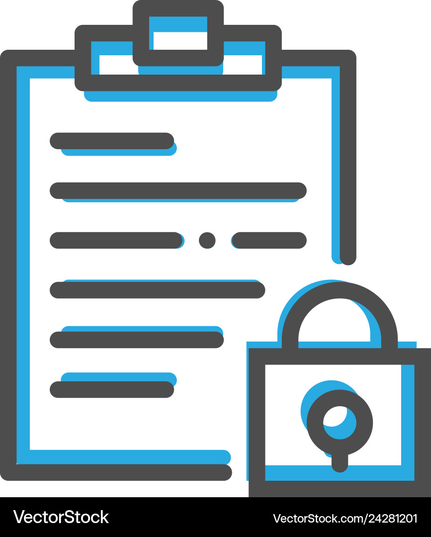 Notepad icon design interaction line Notepad icon design interaction line vector image
