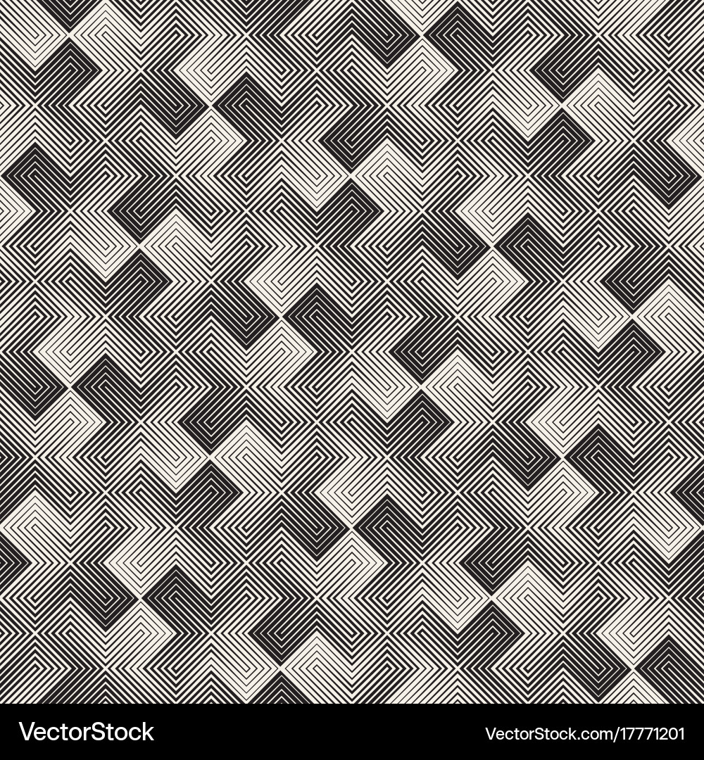 Seamless cross tiling pattern modern vector image