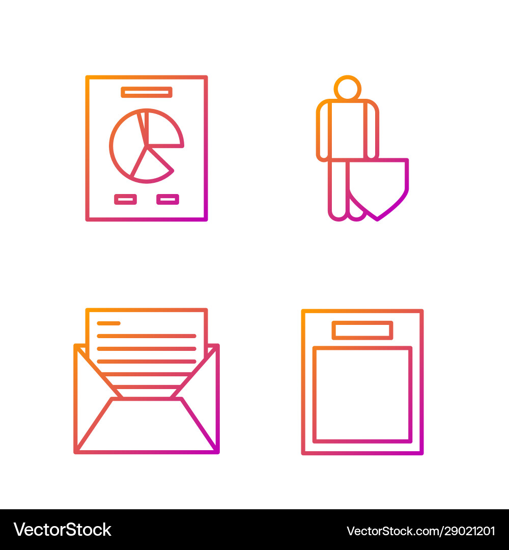 Set line empty form mail and e-mail document Set line empty form mail and e-mail document vector image