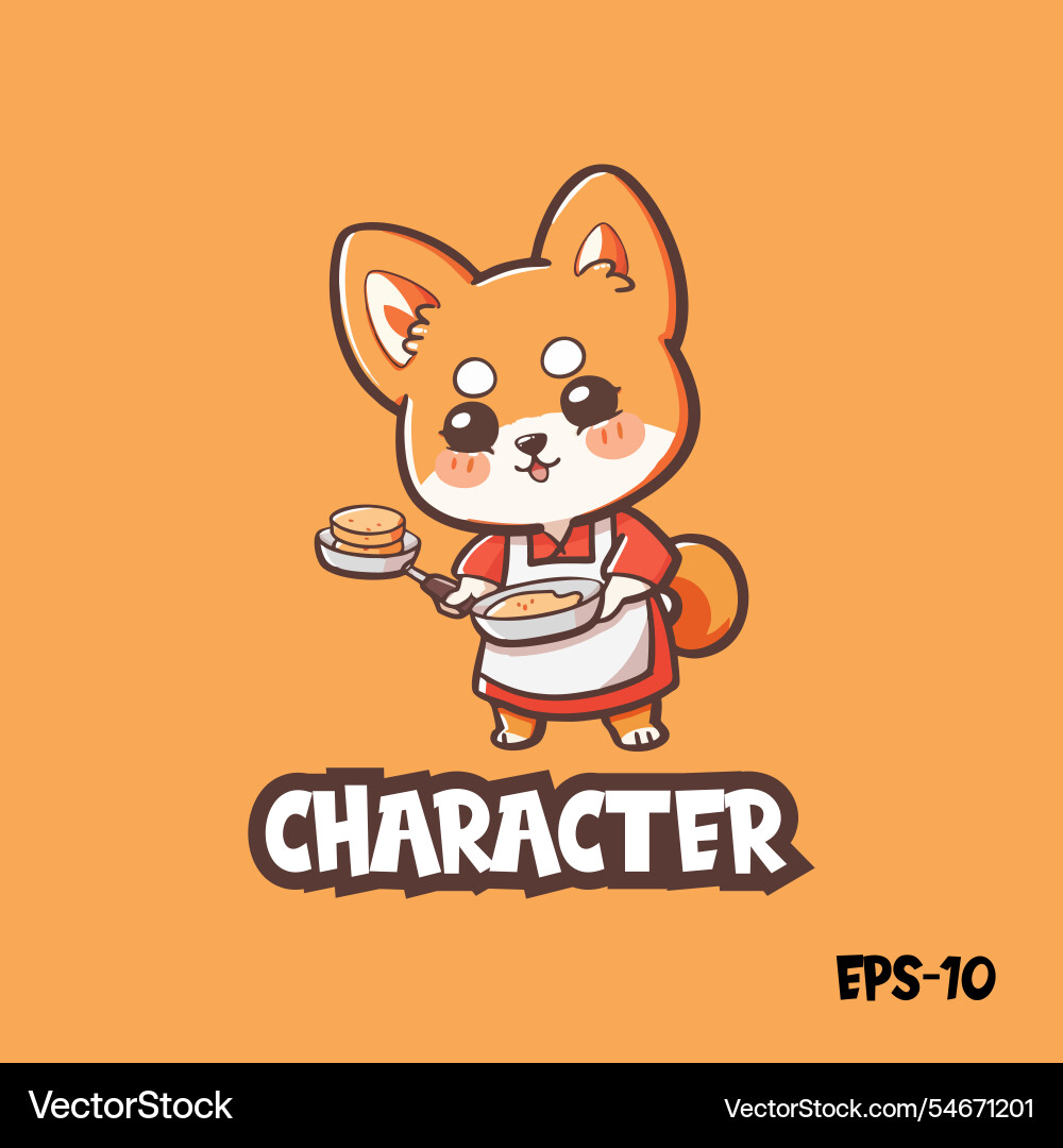 Shiba inu karate logo eps 10 mascot character Shiba inu karate logo eps 10 mascot character Vector Image