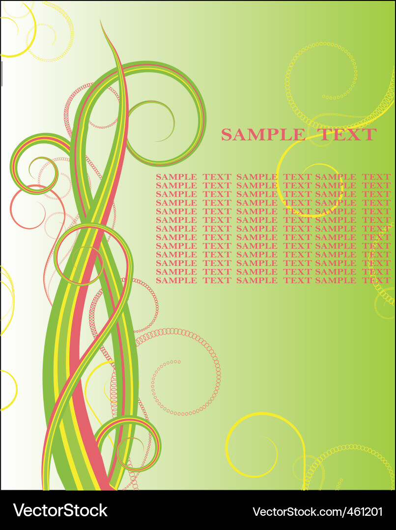 Swirls & Curls Background Vector Image