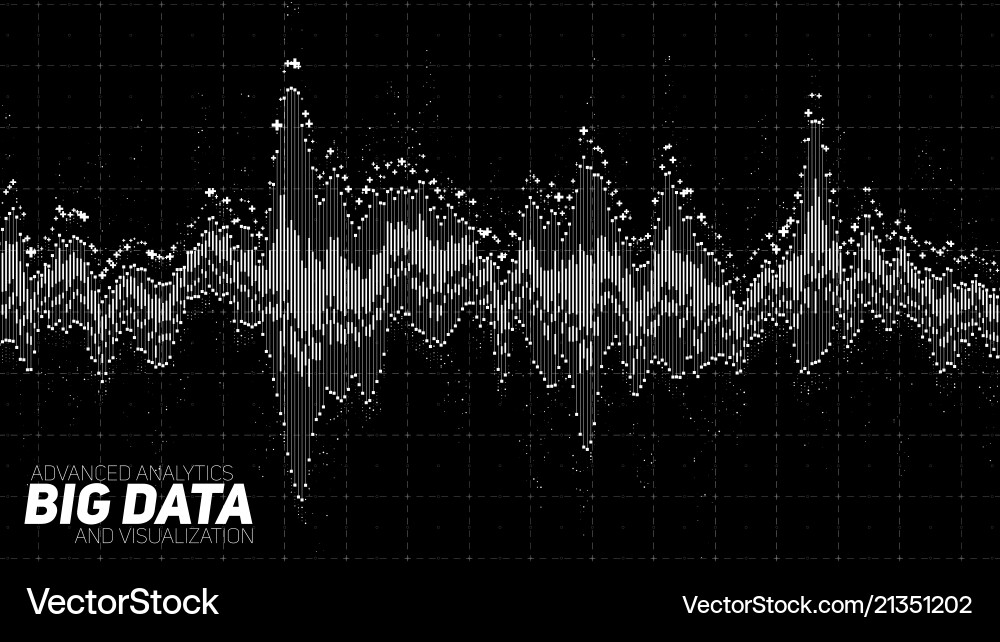 Abstract Financial Data Visualization vector image