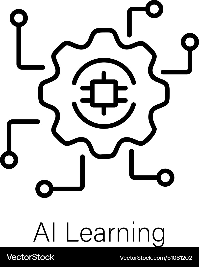 Ai Learning Royalty Free Vector Image Vectorstock Ai Learning Royalty Free Vector Image Vectorstock