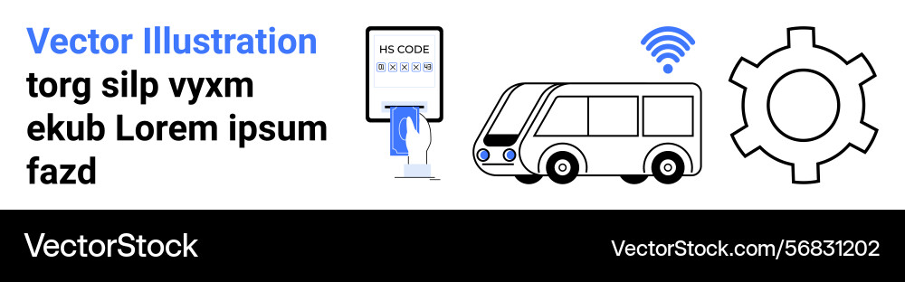 Digital ticketing system with smart bus wireless Digital ticketing system with smart bus wireless Vector Image