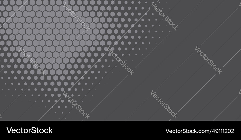 Geometric abstract hexagon two color background Vector Image