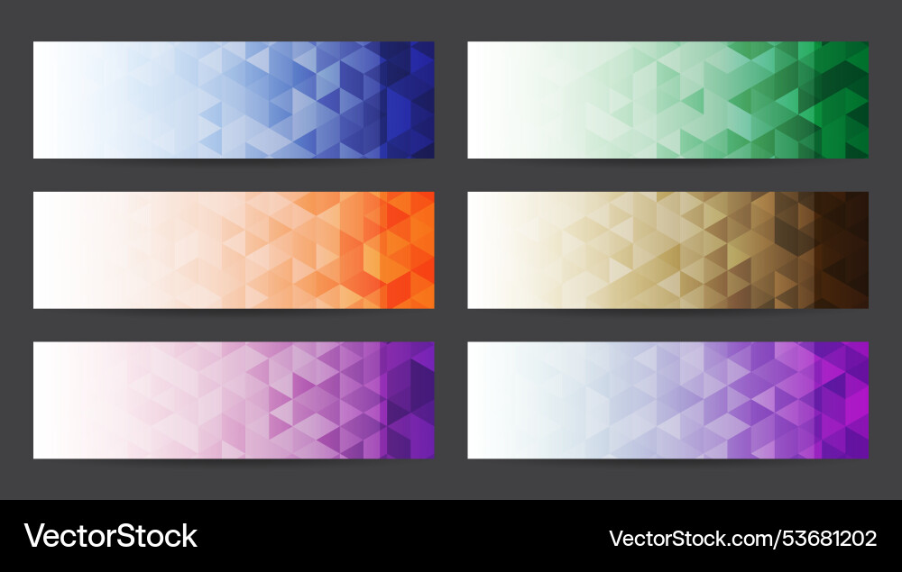 Geometric pattern line colors set design elements Geometric pattern line colors set design elements Vector Image