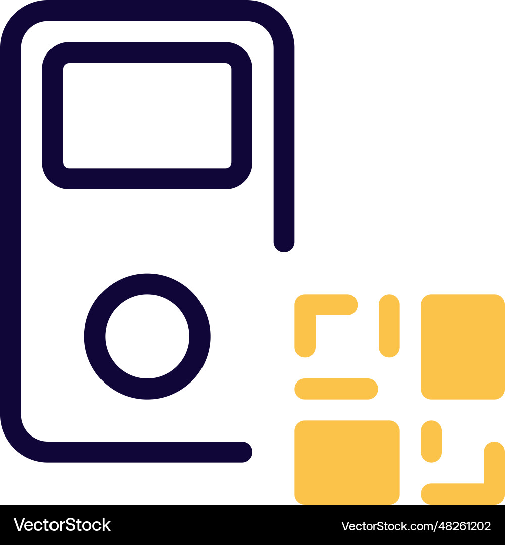 Identification of ipod information using barcode vector image