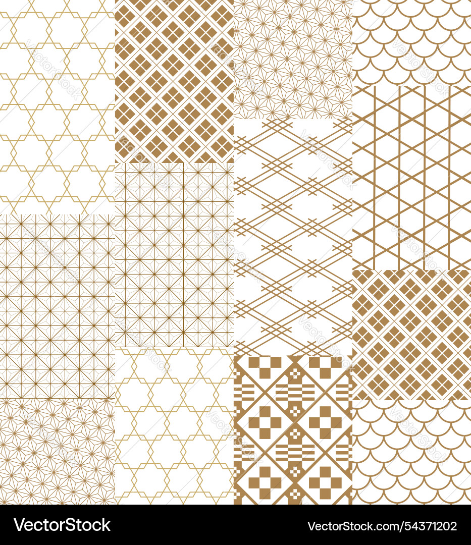 Japanese background with line art pattern Japanese background with line art pattern Vector Image