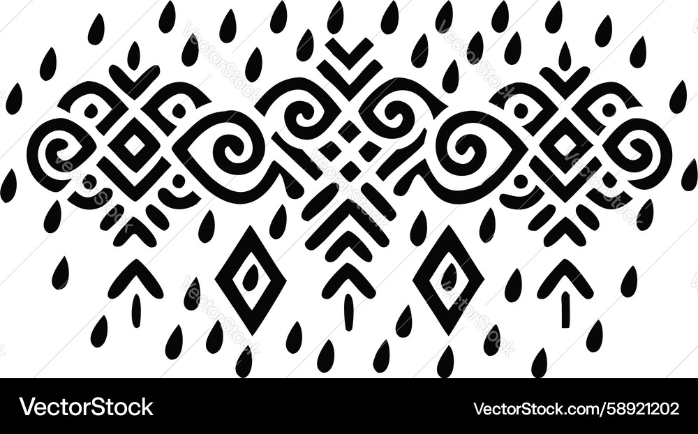 Swirling droplet pattern border dynamic abstract Vector Image