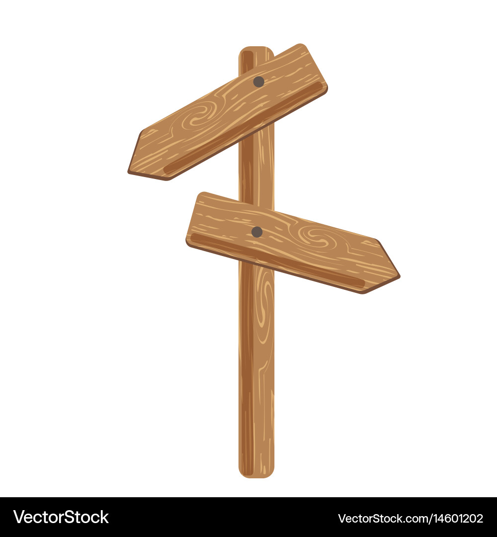 Two indexes showing in different directions vector image