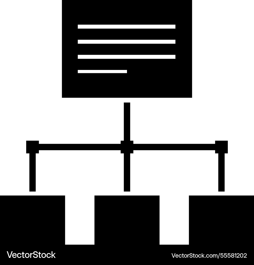 Wireframe flat web icon concept Royalty Free Vector Image