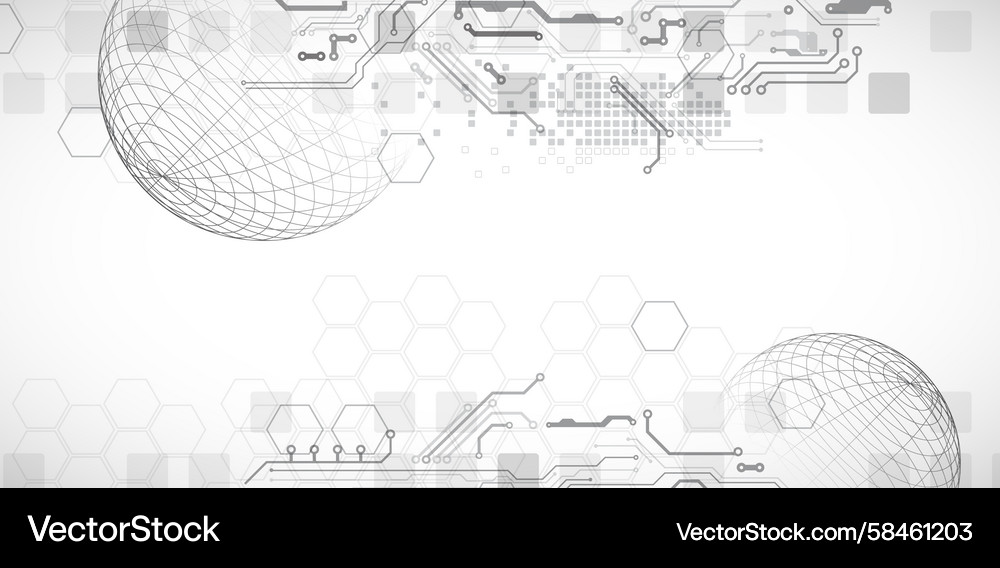 Abstract Circuit Technology Background Vector Image