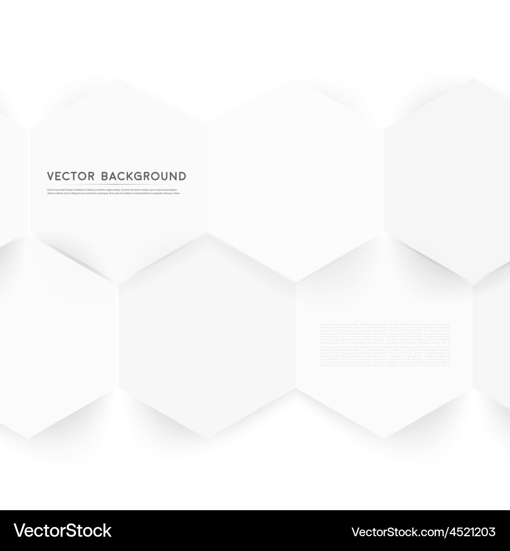 Abstract color 3d hexagonal vector image