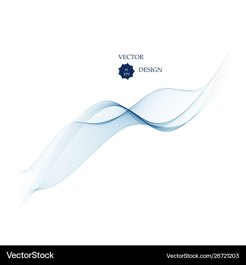 Abstract smooth color wave curve flow blue Abstract smooth color wave curve flow blue vector image
