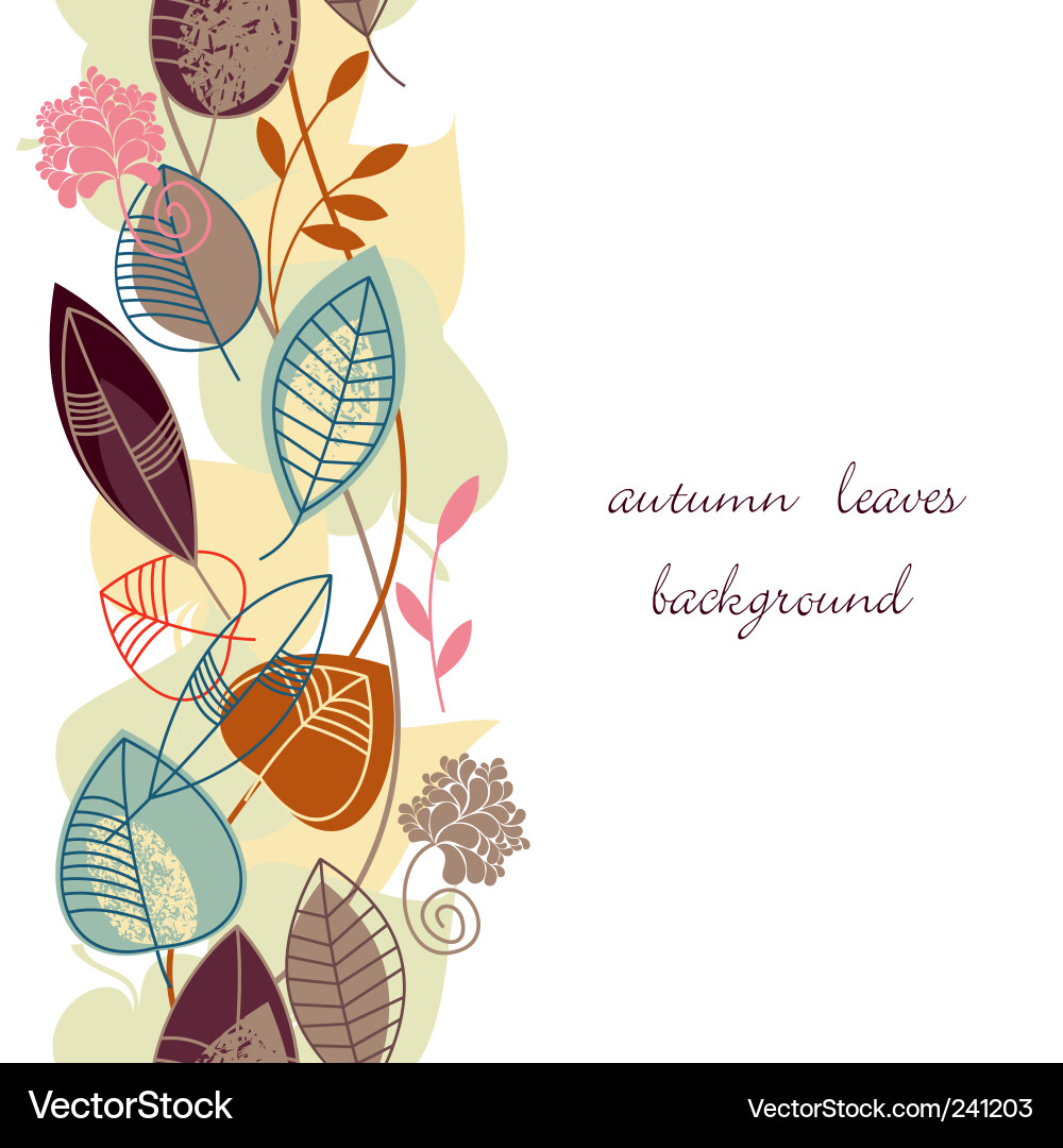 Autumn Leaf Seamless Pattern Vector Image