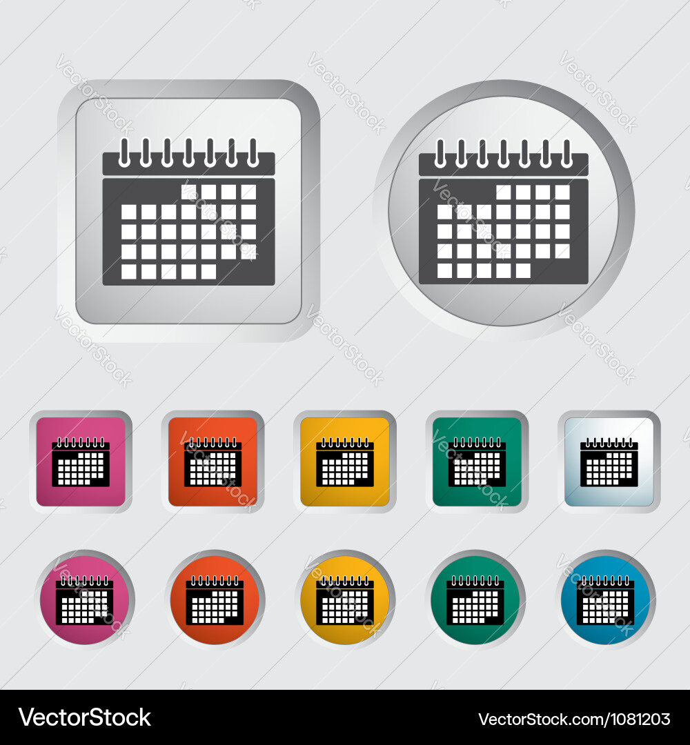 Calendar Icon - Modern Royalty Free Vector Image