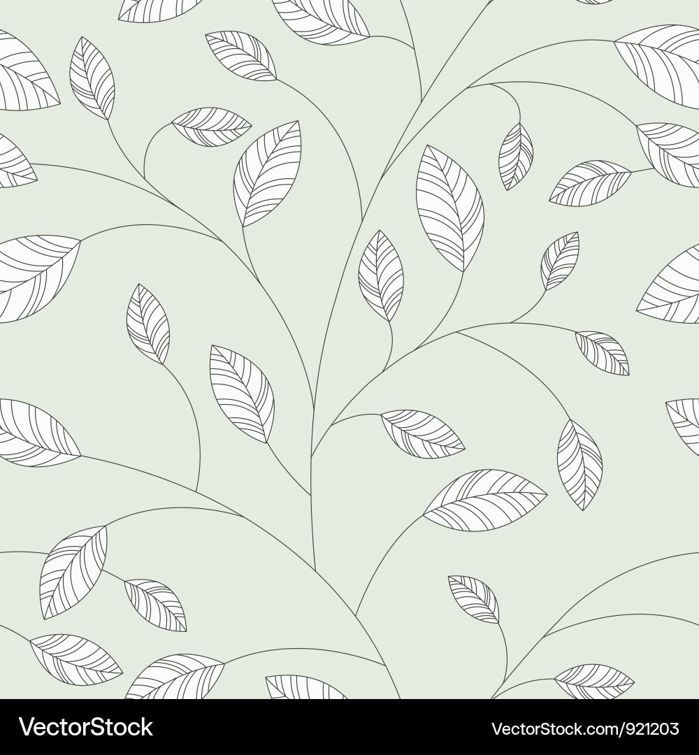Elegant Leaf Pattern Background vector image