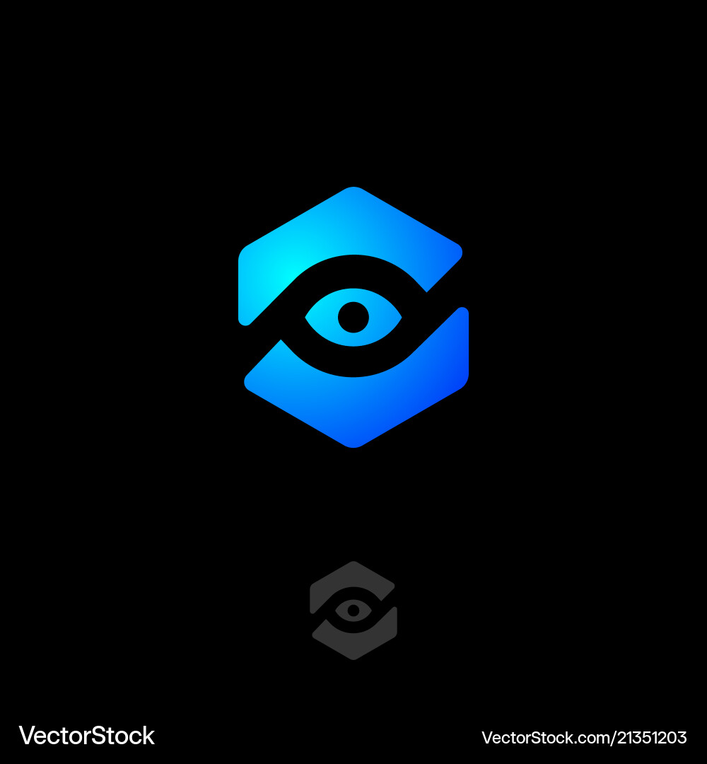 Eye Icon - Monitoring & Tracking Vector Image