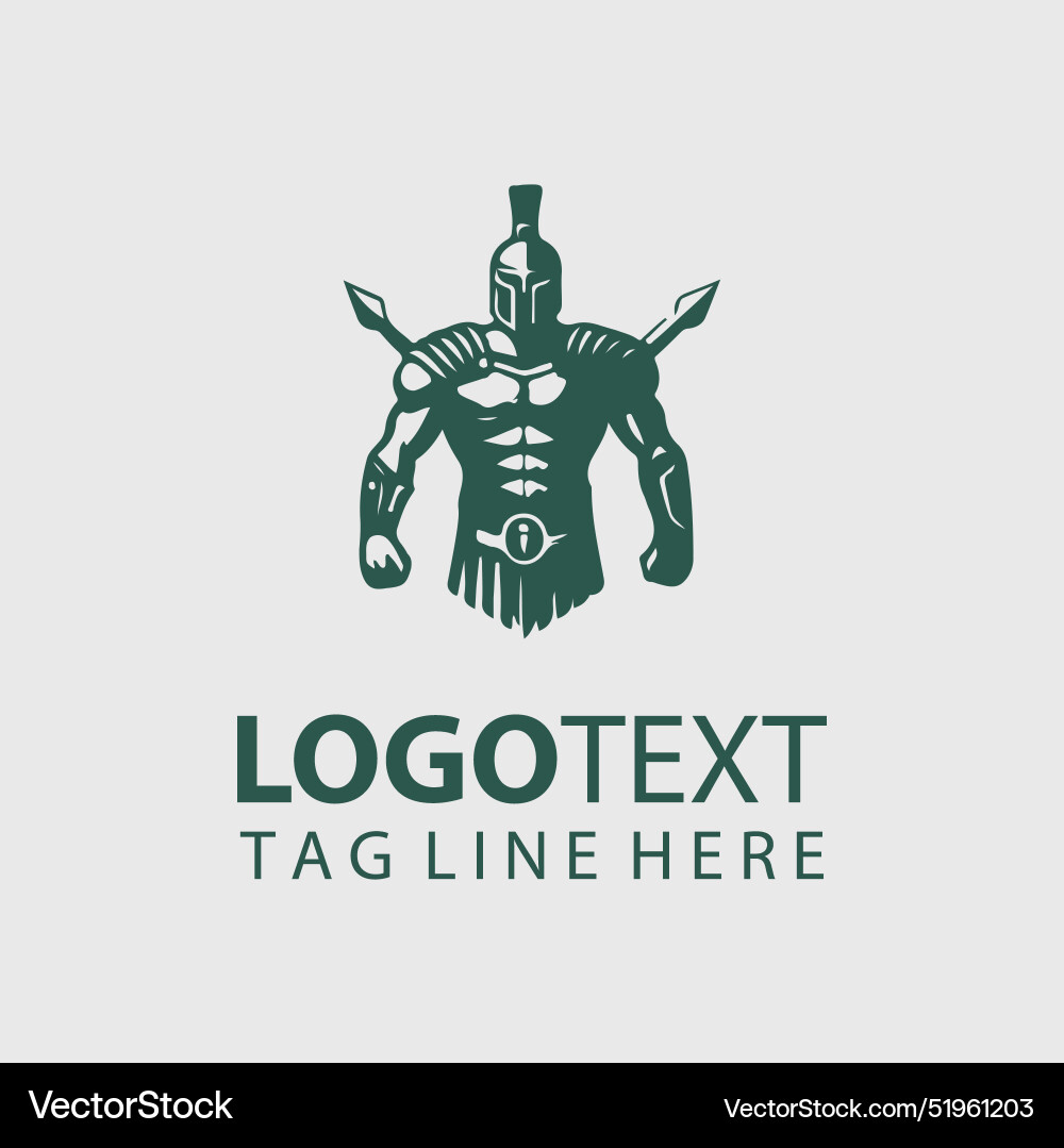 Gladiator logo Royalty Free Vector Image - VectorStock