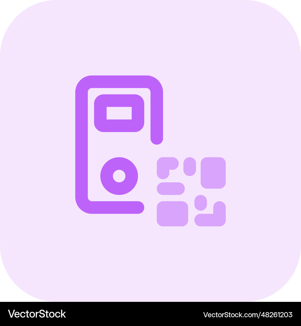 Identification of ipod information using barcode vector image