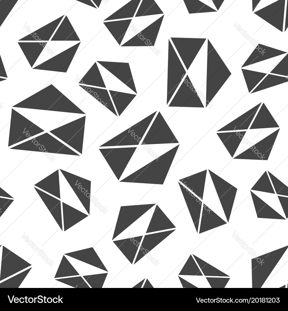 Mail envelope icon seamless pattern background Vector Image