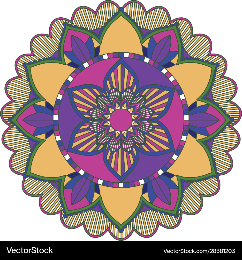 Mandala patterns on isolated background Vector Image