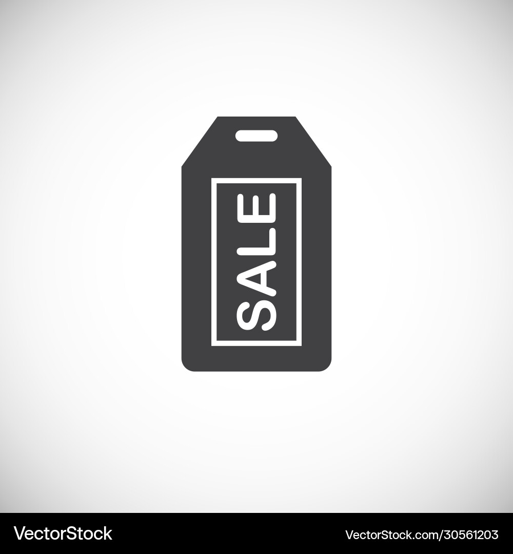 Tag related icon on background for graphic and web Tag related icon on background for graphic and web vector image