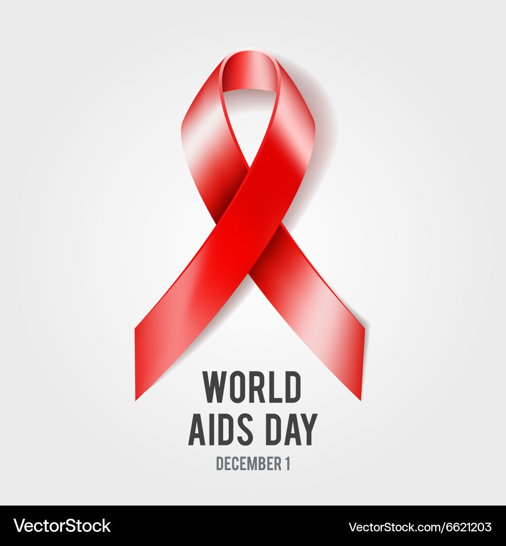 World aids day concept vector image