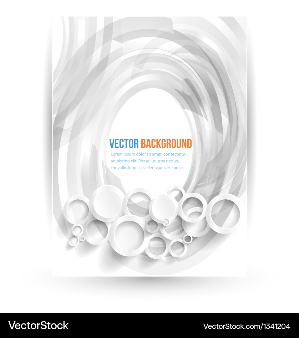 Abstract web design bubble vector image