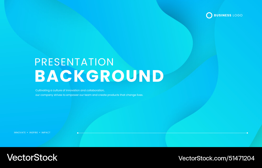 Blue simple background with abstract shapes Vector Image