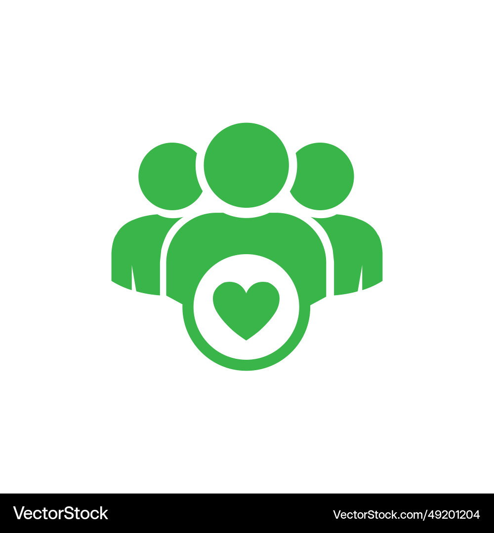 Eps10 of a user group icon vector image