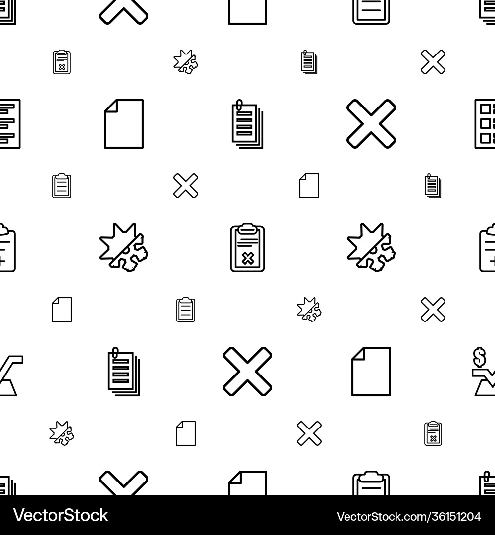 Form icons pattern seamless white background vector image