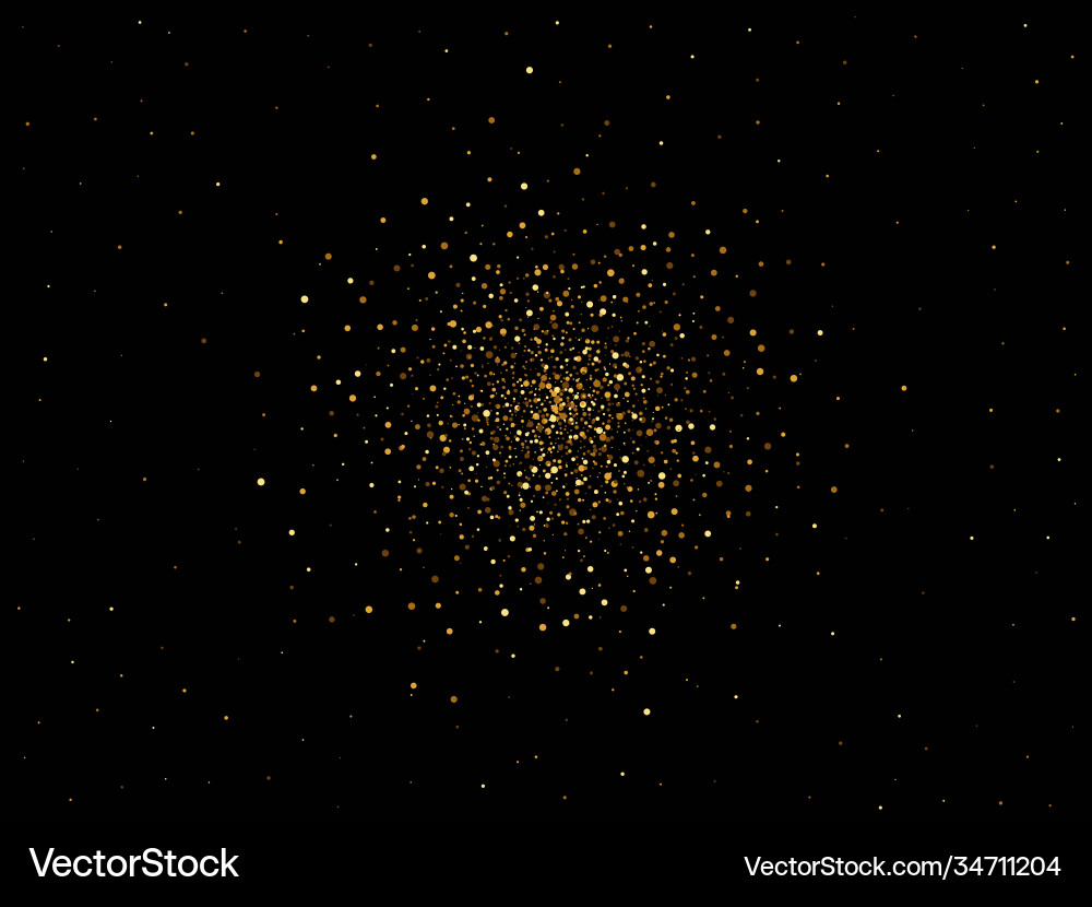 Golden Sparkle Festive Background Vector Image