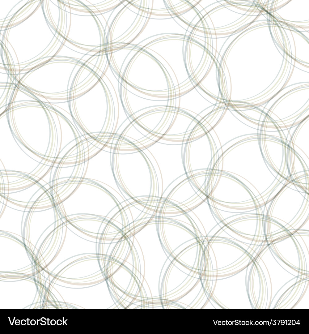 Gray overlapping circles seamless pattern light Vector Image