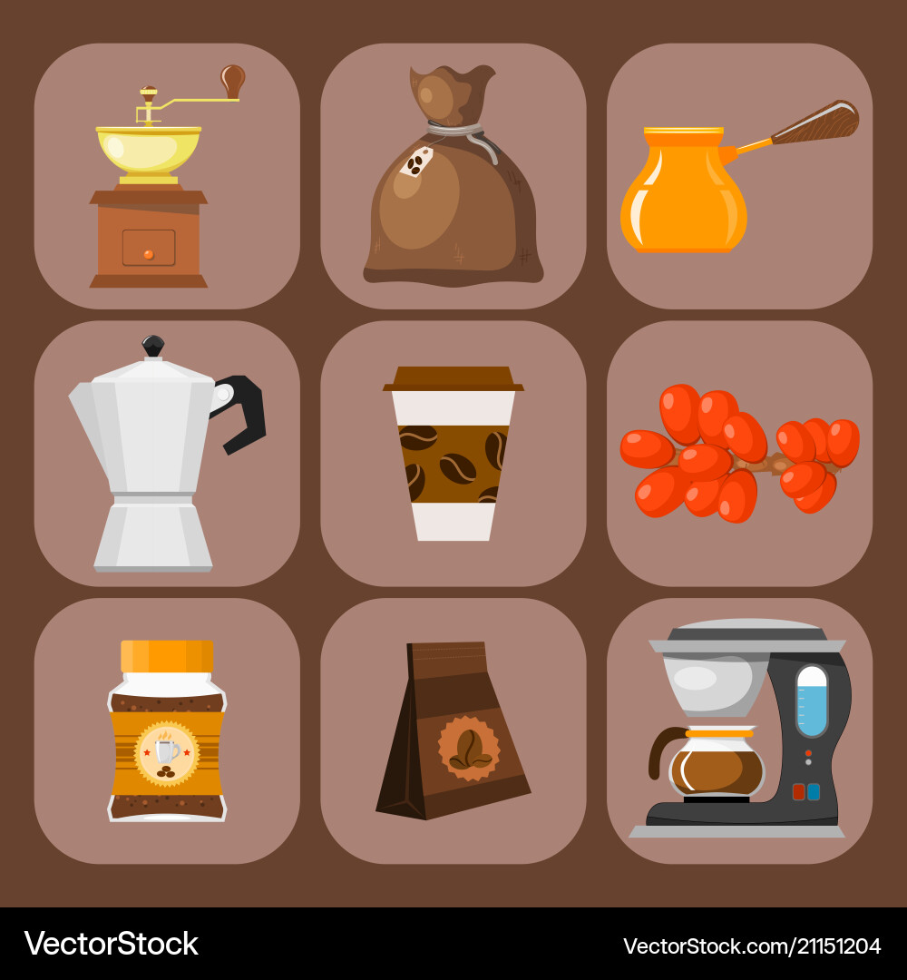 Kaffeeplantagen Bohnen trinken Kaffeebohnen Kaffeeplantagen Bohnen trinken Kaffeebohnen vektorbild