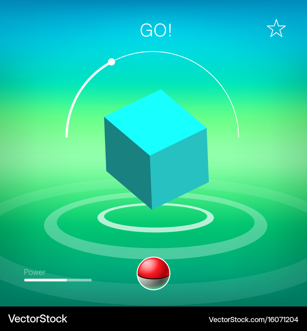 Modern Cube Background - Virtual Game Concept Vector Image