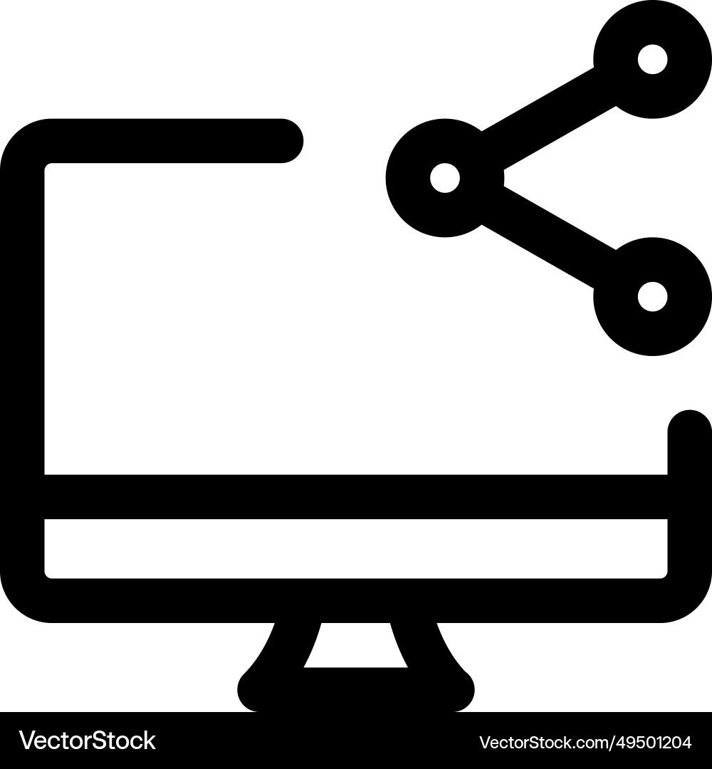 Sharing feature in desktop for sending files Vector Image