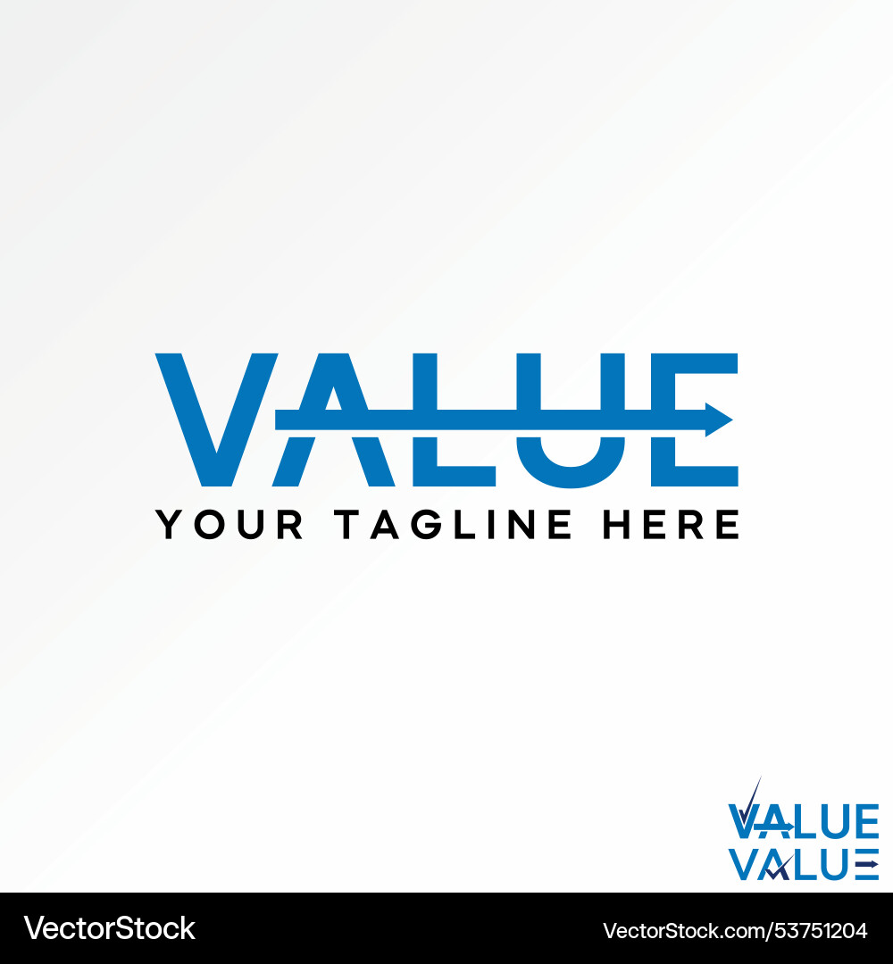 Stock word text value result with rise fast arrow Stock word text value result with rise fast arrow vector image