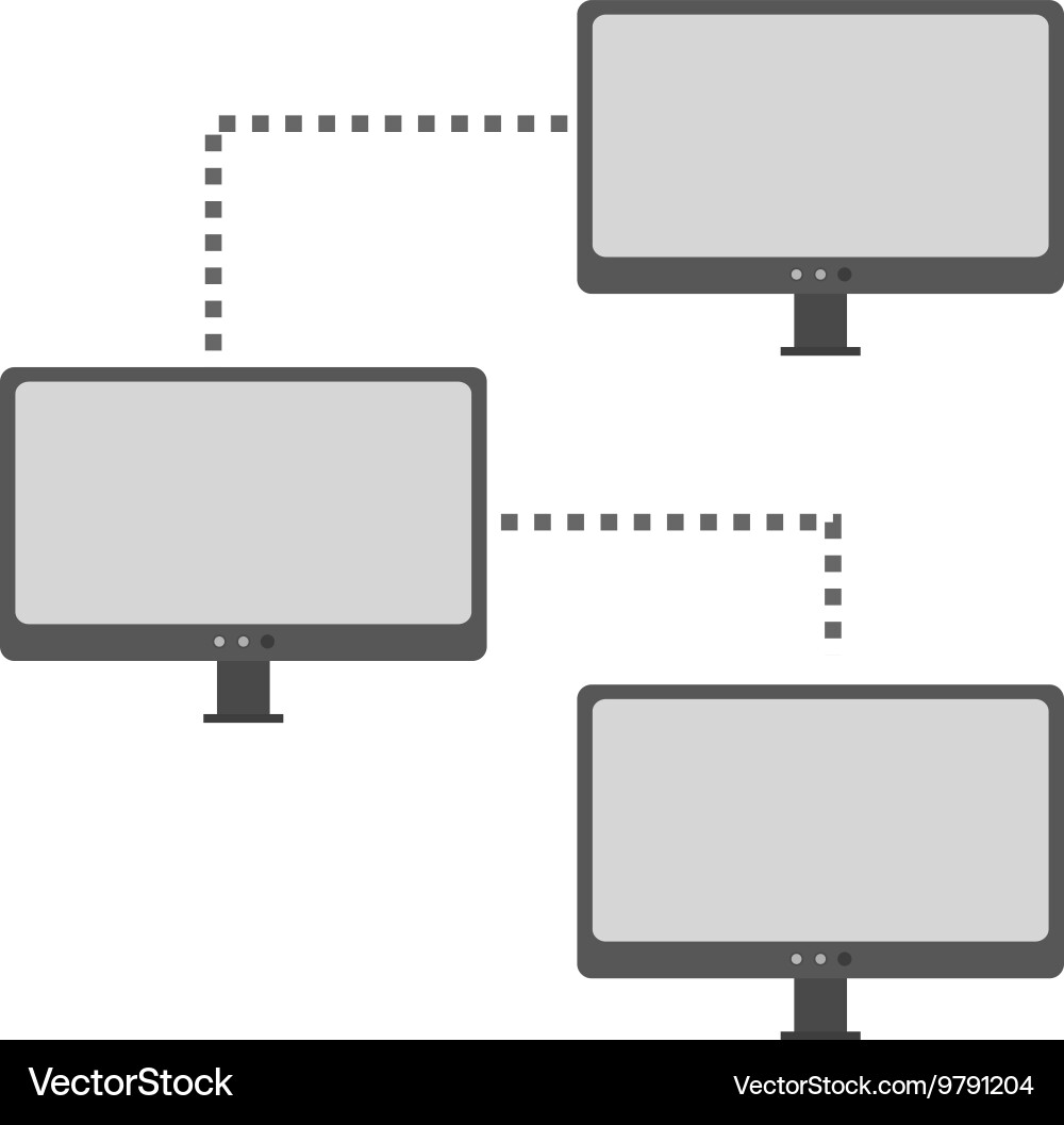 Systems network vector image