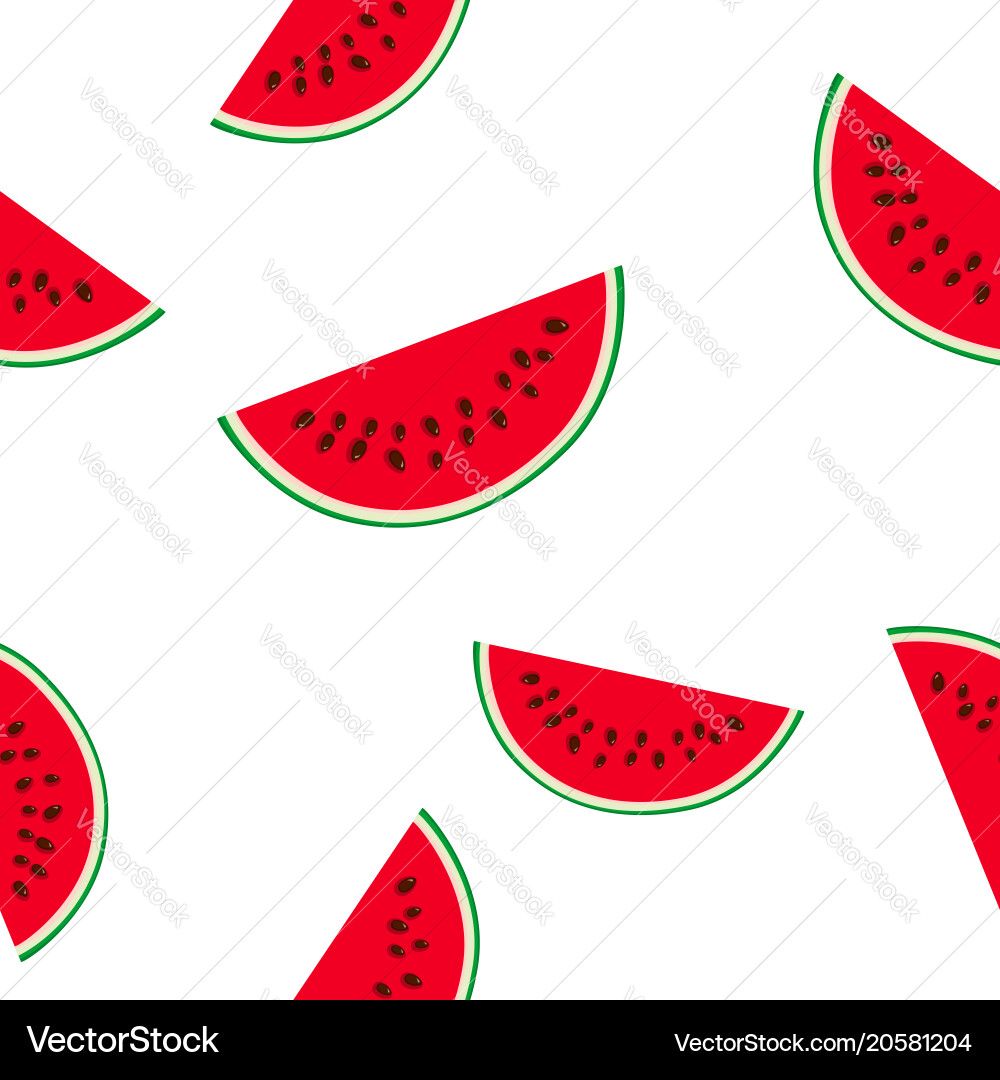 Watermelon Slice Pattern Vector Image