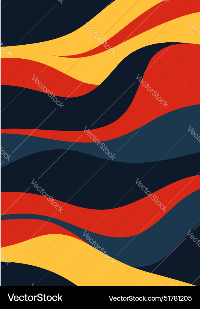 Abstract background with colorful waves in retro Abstract background with colorful waves in retro vector image