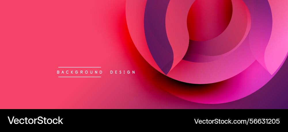 Abstract vibrant design overlapping circles vector image