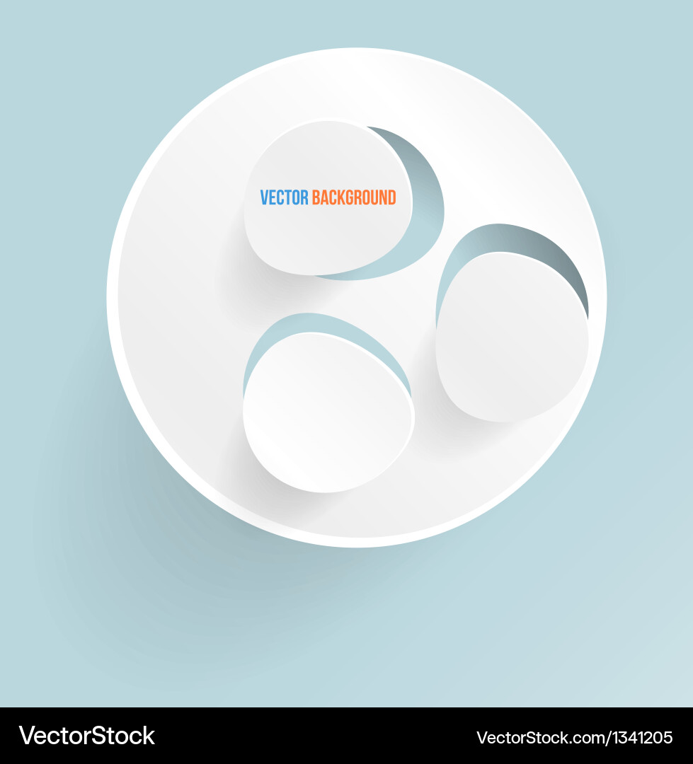 Abstract web design bubble vector image