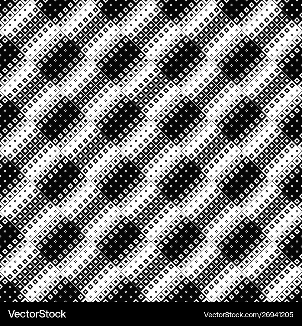 Black and white seamless abstract diagonal square Black and white seamless abstract diagonal square Vector Image