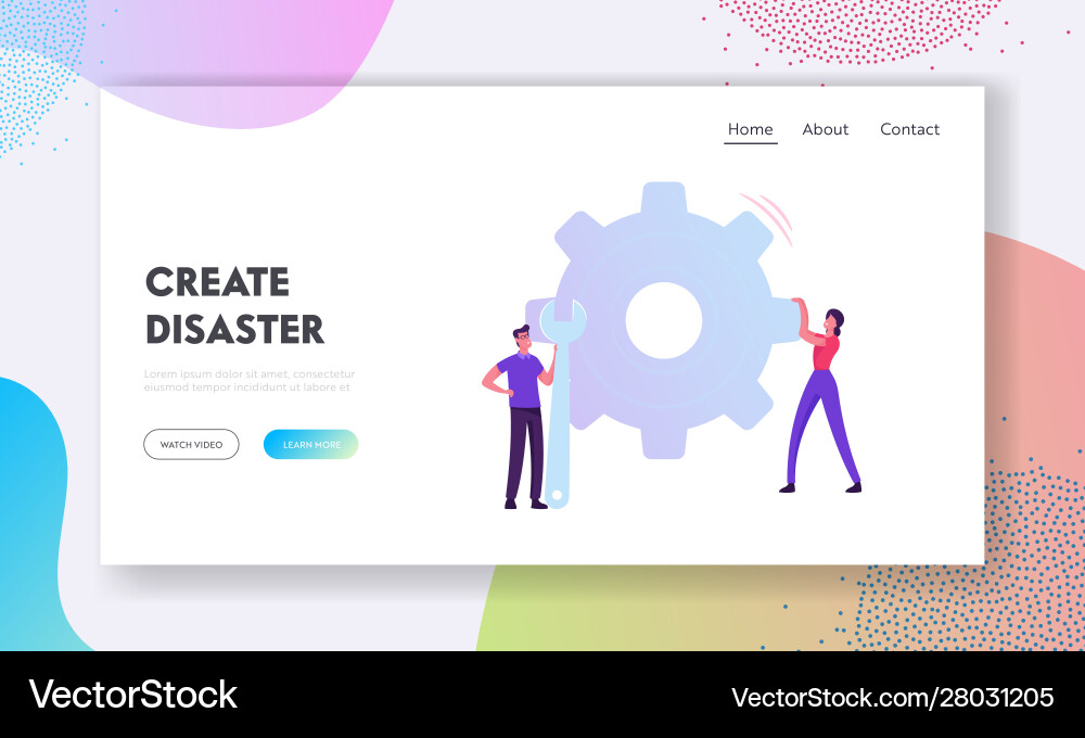 Business data analytics and robotic process Business data analytics and robotic process vector image