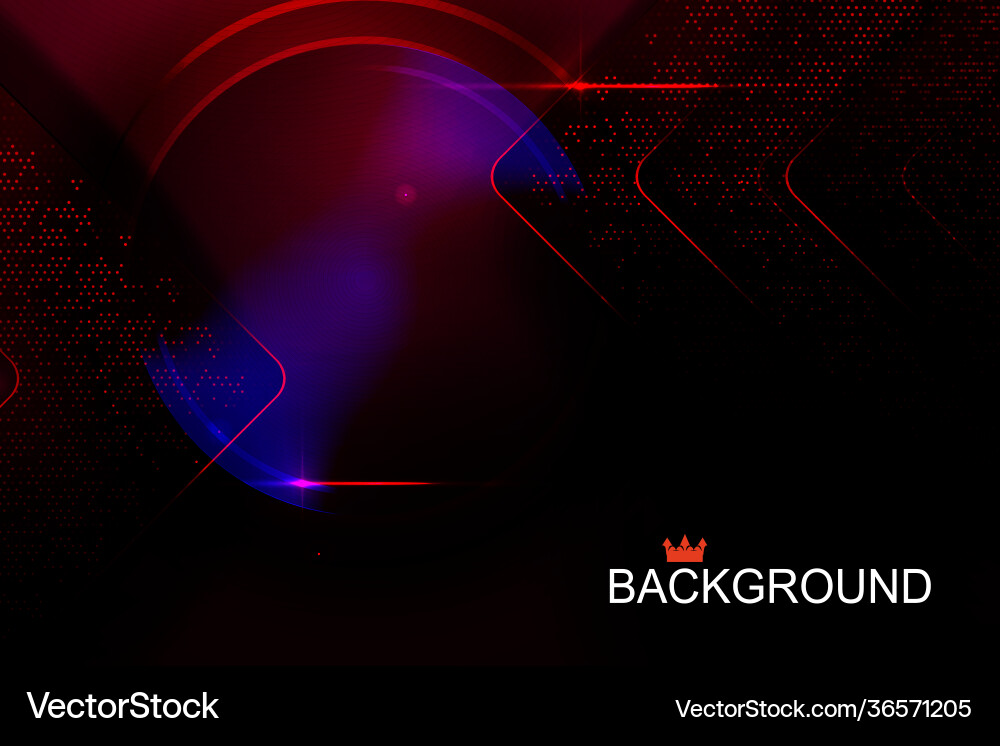 Dark composition with a gradient red abstract vector image