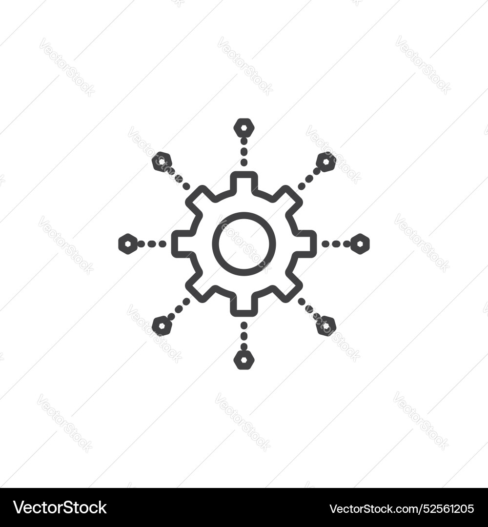 Microservices icon set on white background Microservices icon set on white background vector image